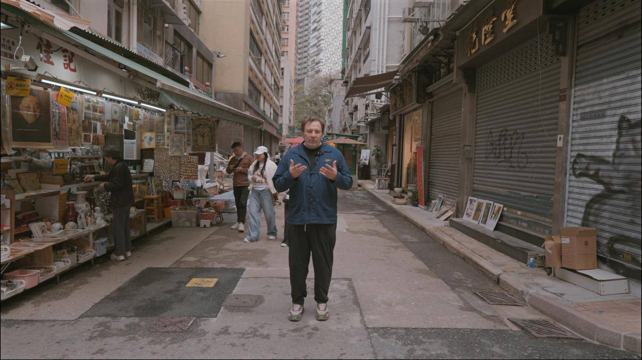 Sergei Minaev on the streets of Hong Kong