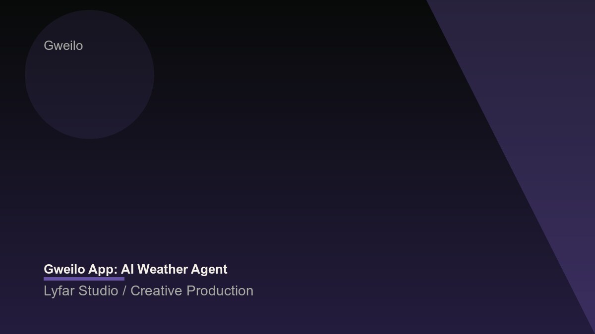 Gweilo App: AI Weather Agent